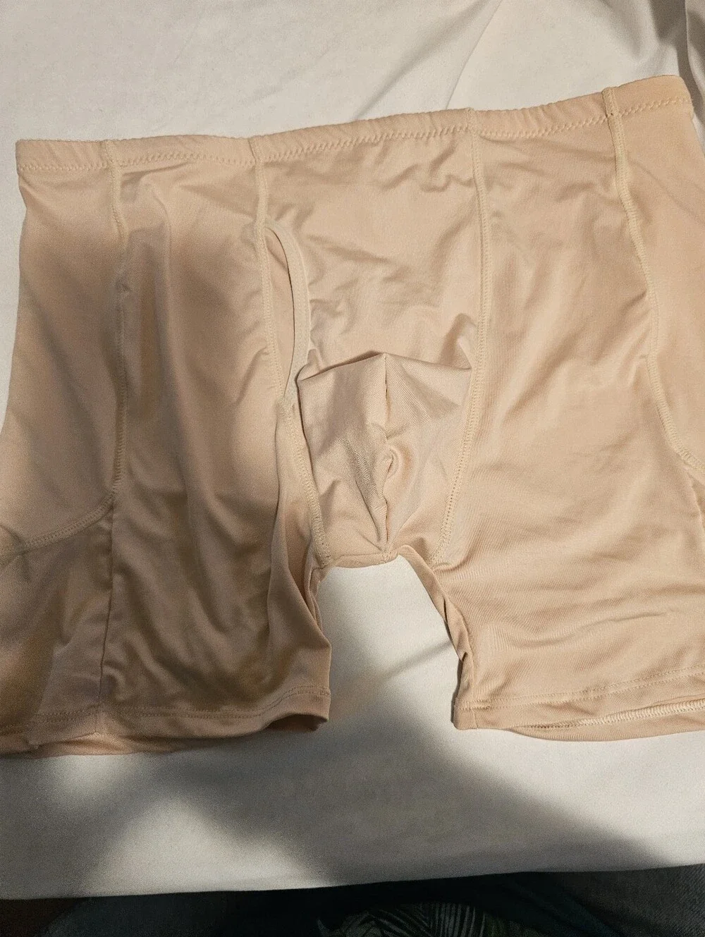 Men's Performance But Boxer Briefs - Nude / Beige Pads Not Included Sz. L